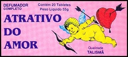 Tabletwierook 'Atrativo do Amor' van het merk Talismã.